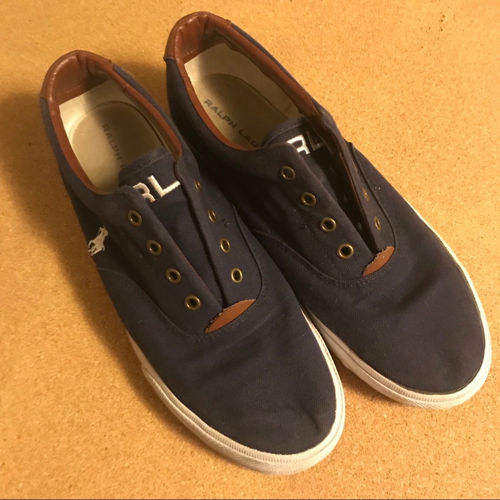 Navy Ralph Lauren sneakers